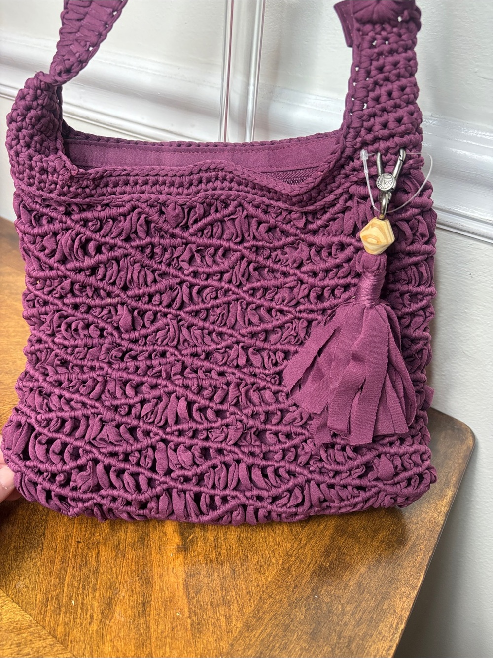 The SAK Carlisle handwoven plum crossbody bag- NEW (NWT) - Picture 4 of 14